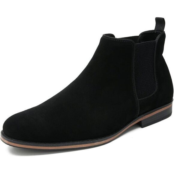 Stylish Men's Chelsea Boots - Premium Suede with Comfort Insole Size 11